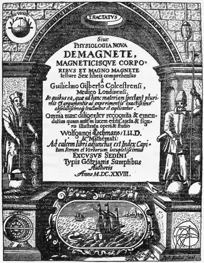 Title page of De Magnete book