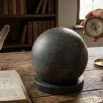 A representation of 'terrella' experiment that proved that the earth is a huge magnet.